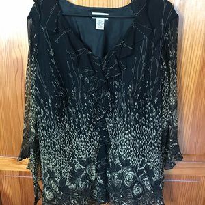 Avenue - Ladies blouse - 100% silk - XL